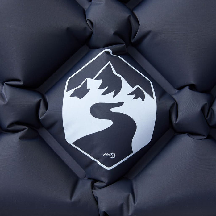 Saltea de camping gonflabilă, cu pernă, 1 persoană, gri - WALTI WALTI