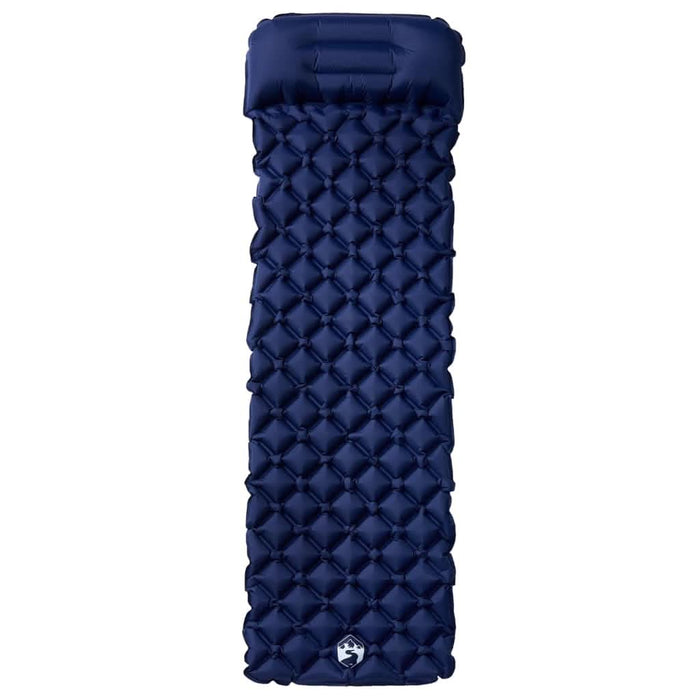 Saltea de camping gonflabilă cu pernă, 1 persoană, bleumarin - WALTI WALTI