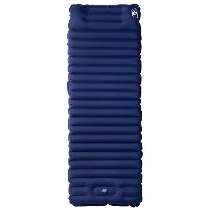 Saltea de camping auto-gonflabilă cu pernă 1 persoană bleumarin - WALTI WALTI