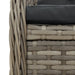 Set mobilier de grădină cu perne, 5 piese, gri, poliratan - WALTI WALTI