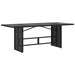 Set mobilier de grădină cu perne, 7 piese, negru, poliratan - WALTI WALTI