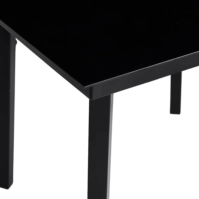 Set mobilier de grădină cu perne, 3 piese, negru, poliratan WALTI