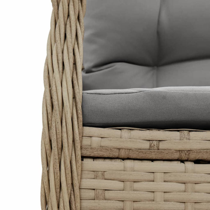 Set mobilier de grădină cu perne, 5 piese, bej, poliratan - WALTI WALTI