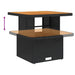 Set mobilier de grădină cu perne, 5 piese, negru, poliratan - WALTI WALTI
