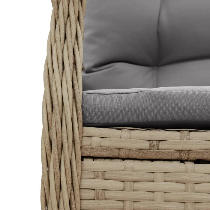 Set mobilier de grădină cu perne, 5 piese, bej, poliratan WALTI