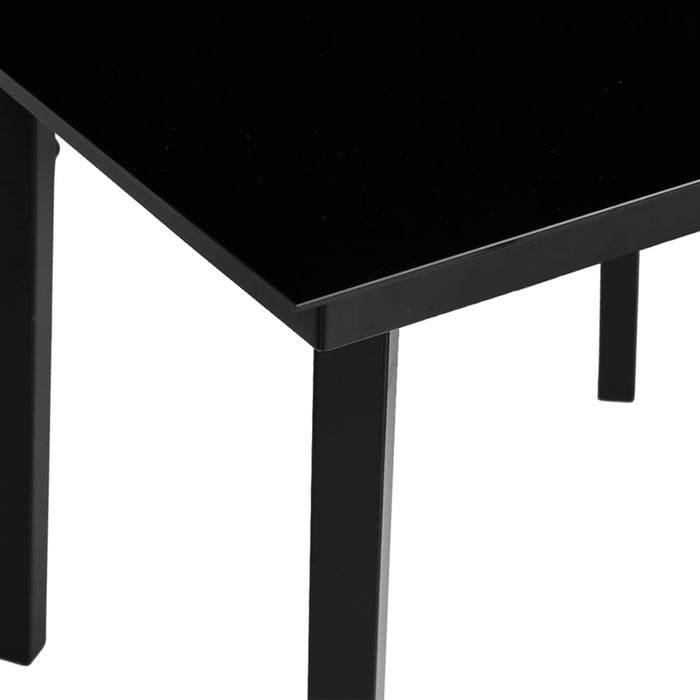 Set mobilier de grădină cu perne, 5 piese, negru, poliratan - WALTI WALTI