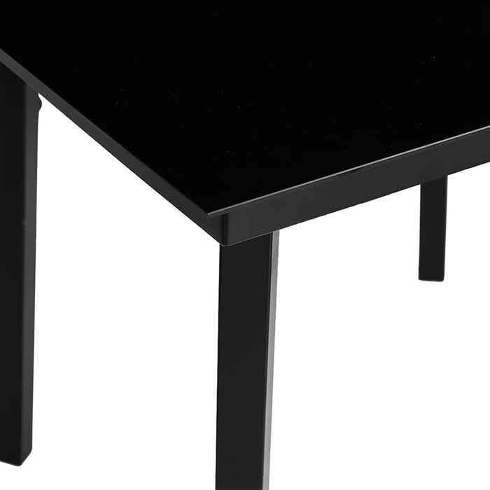 Set mobilier de grădină cu perne, 7 piese, negru, poliratan WALTI