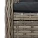 Set mobilier de grădină cu perne, 5 piese, gri, poliratan - WALTI WALTI