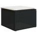 Set mobilier de grădină cu perne, 8 piese, negru, poliratan - WALTI WALTI
