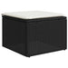 Set mobilier de grădină cu perne, 8 piese, negru, poliratan - WALTI WALTI