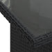 Set mobilier de grădină cu perne, 6 piese, negru, poliratan - WALTI WALTI