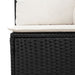 Set mobilier de grădină cu perne, 6 piese, negru, poliratan - WALTI WALTI