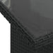 Set mobilier de grădină cu perne, 6 piese, negru, poliratan - WALTI WALTI