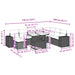 Set canapele de grădină cu perne, 9 piese gri deschis poliratan - WALTI WALTI