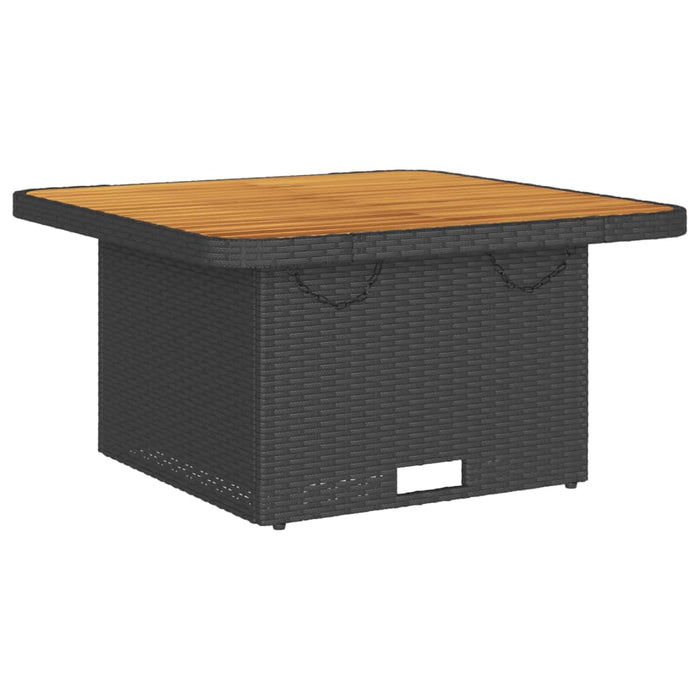 Set mobilier relaxare grădină 4 piese cu perne poliratan negru - WALTI WALTI