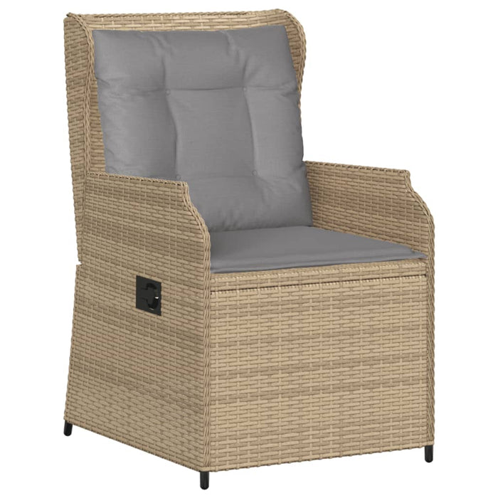 Set mobilier de grădină cu perne, 5 piese, bej, poliratan WALTI