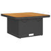 Set mobilier de grădină cu perne, 6 piese, negru, poliratan - WALTI WALTI