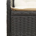 Set mobilier de grădină cu perne, 6 piese, negru, poliratan - WALTI WALTI