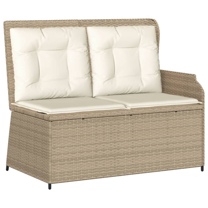 Set mobilier de grădină cu perne, 5 piese, bej, poliratan WALTI