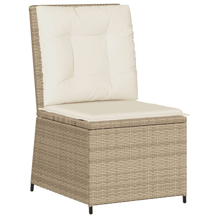 Set mobilier de grădină cu perne, 5 piese, bej, poliratan WALTI