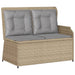 Set mobilier de grădină, 7 piese, cu perne, bej, poliratan - WALTI WALTI