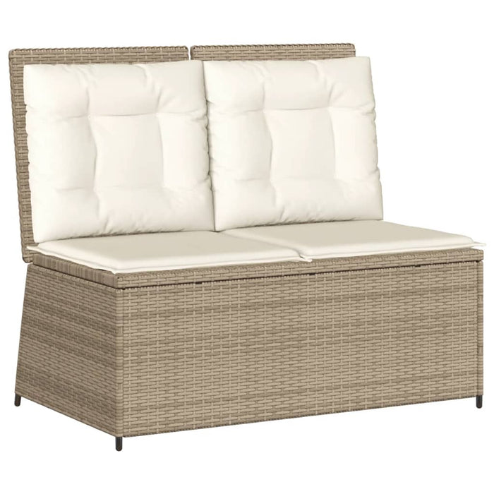 Set mobilier de grădină, 7 piese, cu perne, bej, poliratan - WALTI WALTI