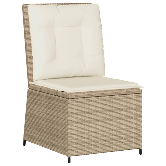 Set mobilier de grădină, 7 piese, cu perne, bej, poliratan - WALTI WALTI