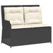 Set mobilier de grădină cu perne, 7 piese, negru, poliratan - WALTI WALTI