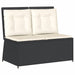 Set mobilier de grădină cu perne, 7 piese, negru, poliratan - WALTI WALTI