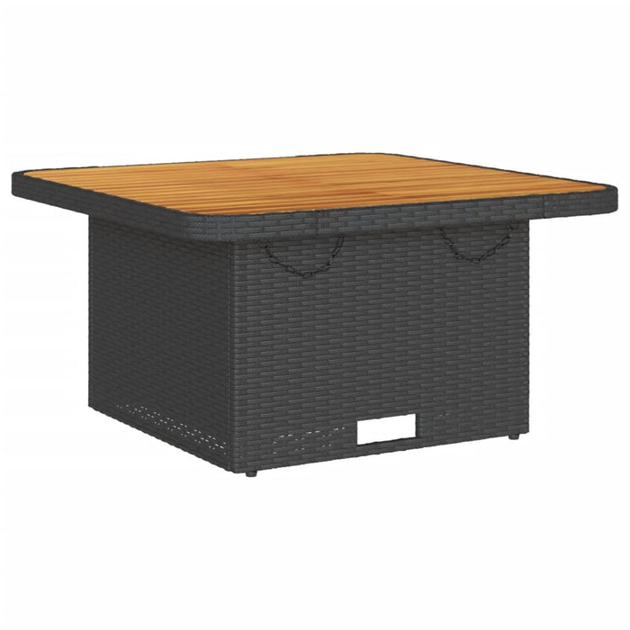 Set mobilier de grădină cu perne, 7 piese, negru, poliratan - WALTI WALTI