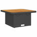 Set mobilier de grădină cu perne, 7 piese, negru, poliratan - WALTI WALTI