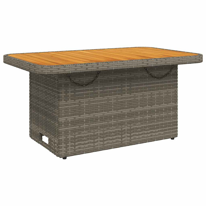 Set mobilier de grădină cu perne, 3 piese, gri, poliratan - WALTI WALTI