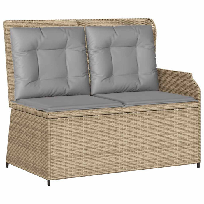 Set mobilier de grădină cu perne, 3 piese, bej, poliratan - WALTI WALTI