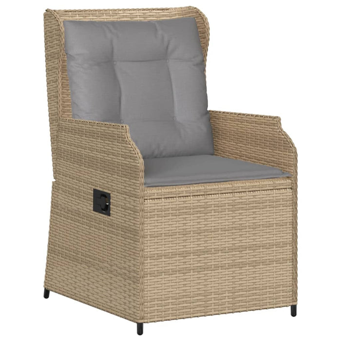 Set mobilier de grădină cu perne, 6 piese, bej, poliratan WALTI