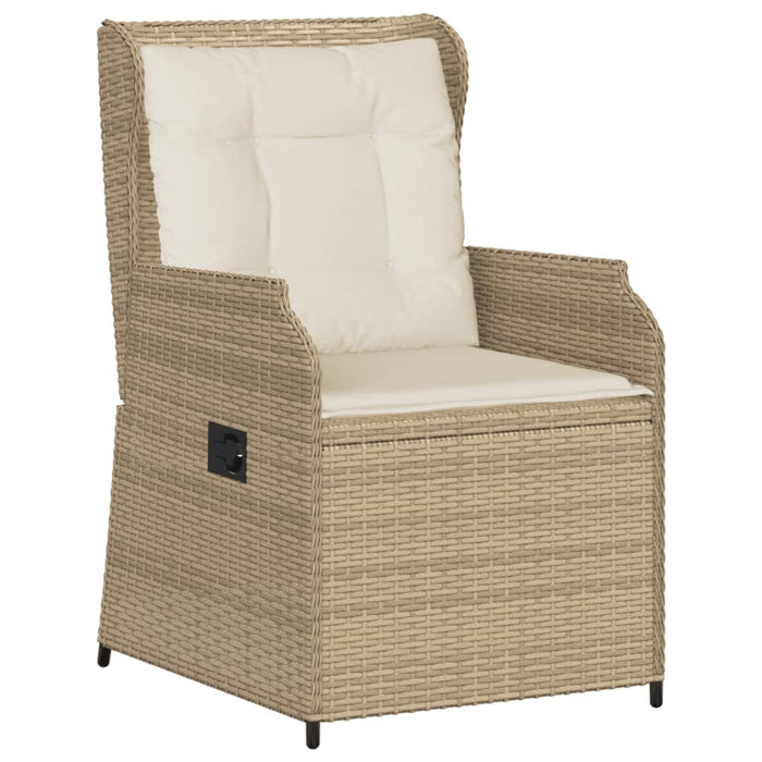 Set mobilier de grădină cu perne, 6 piese, bej, poliratan WALTI