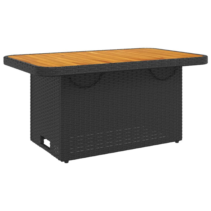 Set șezlonguri de grădină, 5 piese, cu perne, negru, poliratan - WALTI WALTI