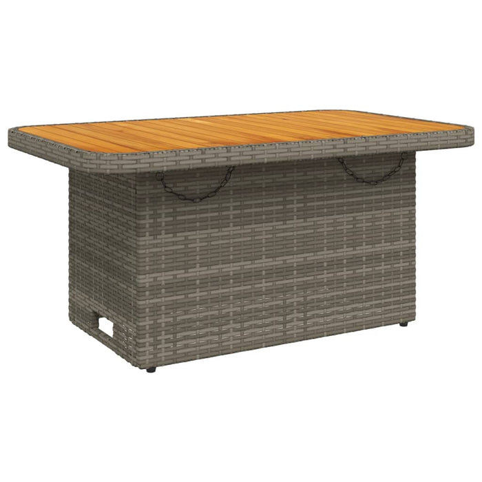 Set mobilier de grădină cu perne, 5 piese, gri, poliratan - WALTI WALTI