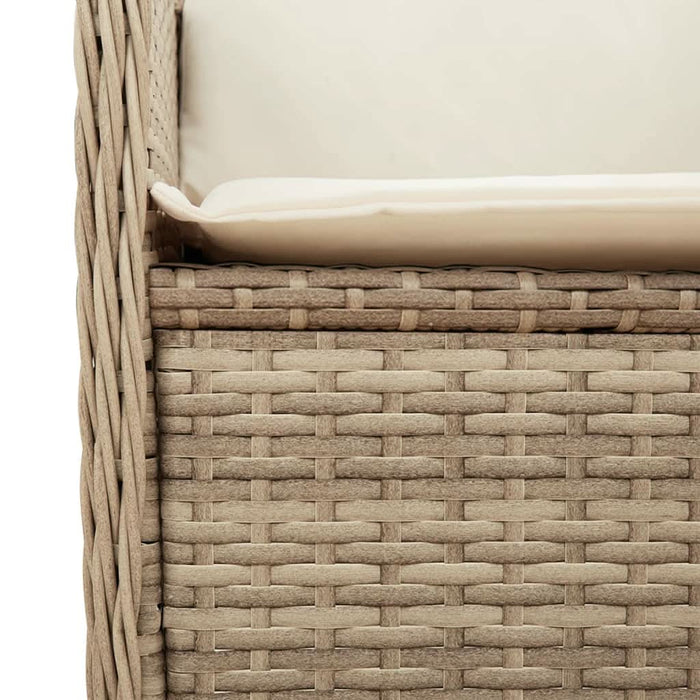 Set mobilier de grădină cu perne, 5 piese, bej, poliratan - WALTI WALTI