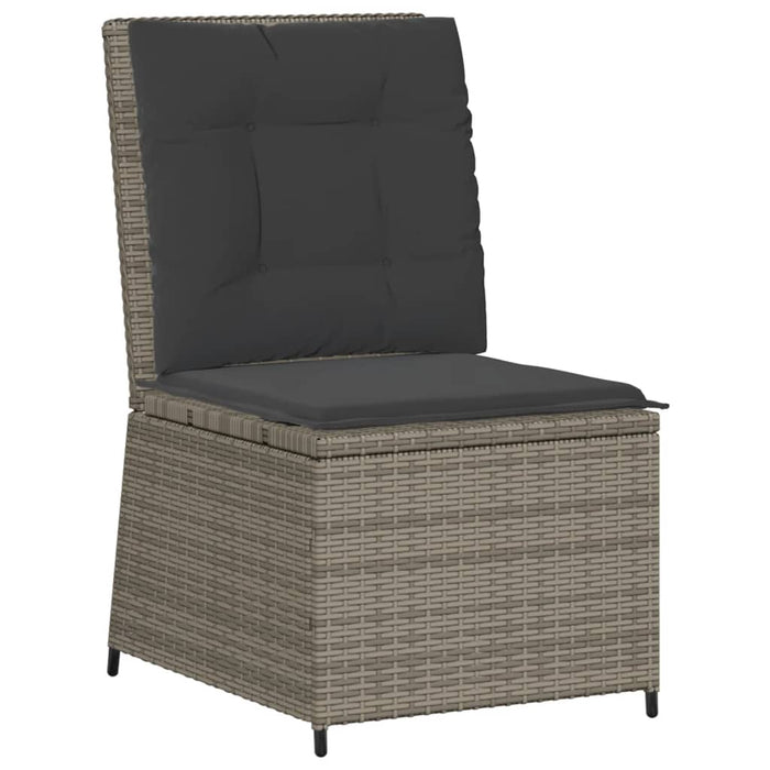 Set mobilier de grădină cu perne, 5 piese, gri, poliratan - WALTI WALTI