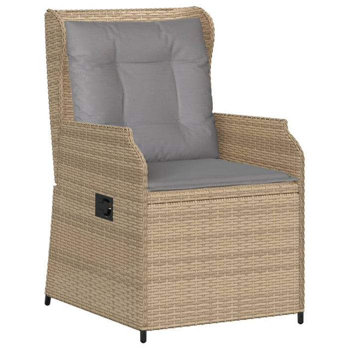 Set mobilier de grădină cu perne, 3 piese, bej, poliratan WALTI