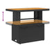 Set mobilier de grădină cu perne, 3 piese, negru, poliratan - WALTI WALTI
