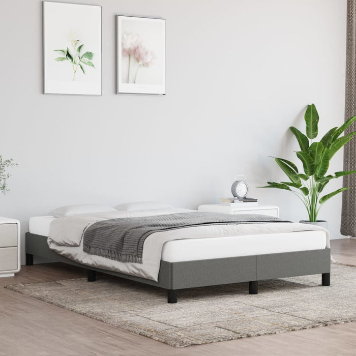 Cadru de pat fără saltea gri închis 120x190 cm țesătură WALTI