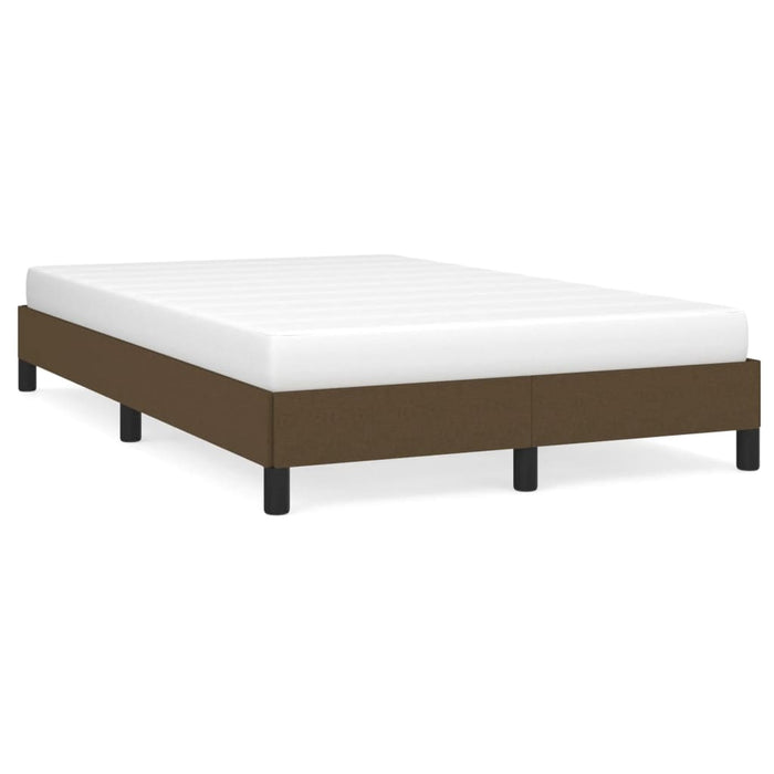 Cadru de pat fără saltea țesătură maro 120x190 cm țesătură WALTI