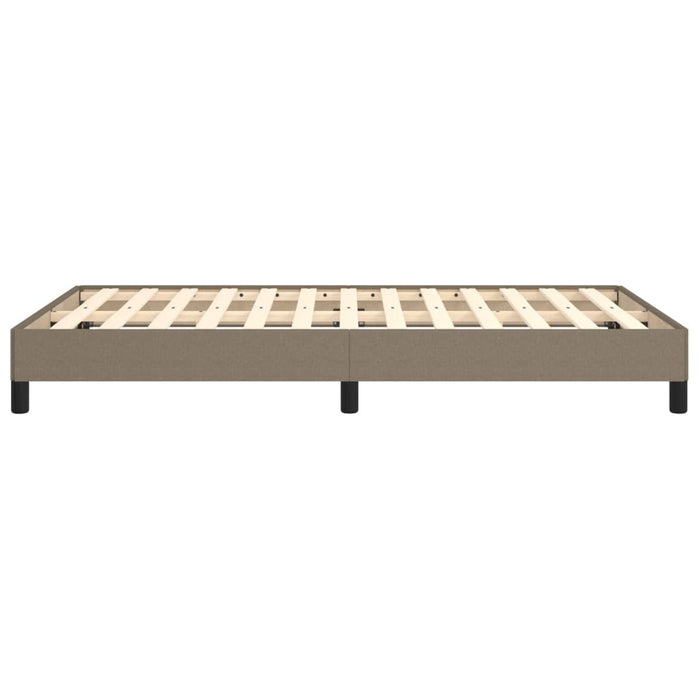 Cadru de pat fără saltea Taupe 120x190 cm țesătură WALTI