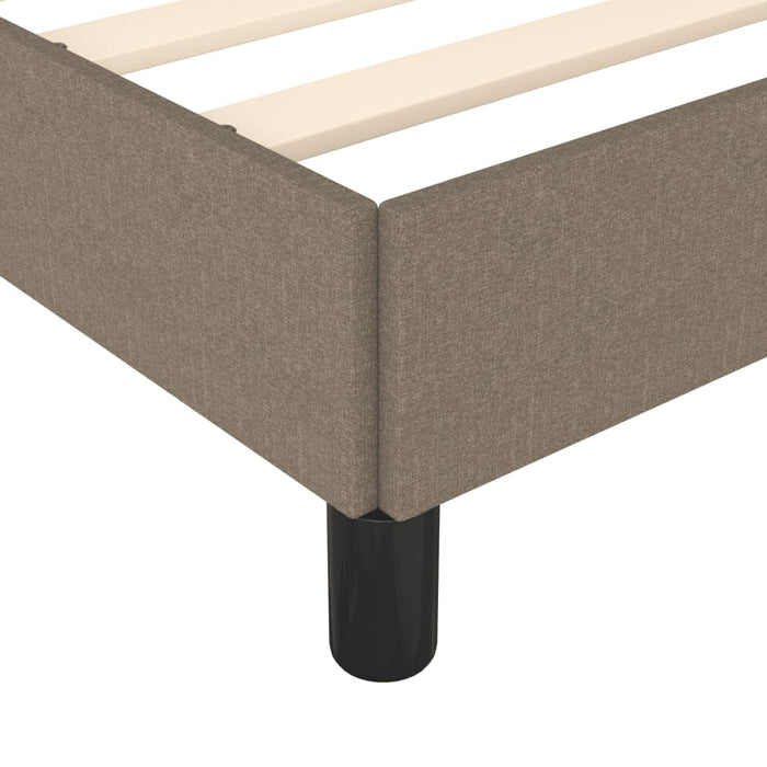 Cadru de pat fără saltea Taupe 120x190 cm țesătură WALTI