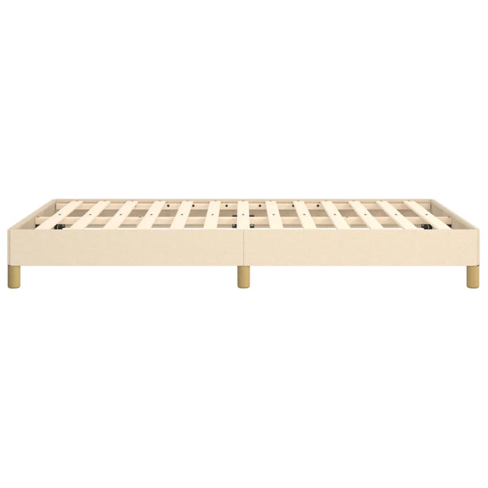 Cadru de pat fără saltea cremă 120x190 cm țesătură WALTI