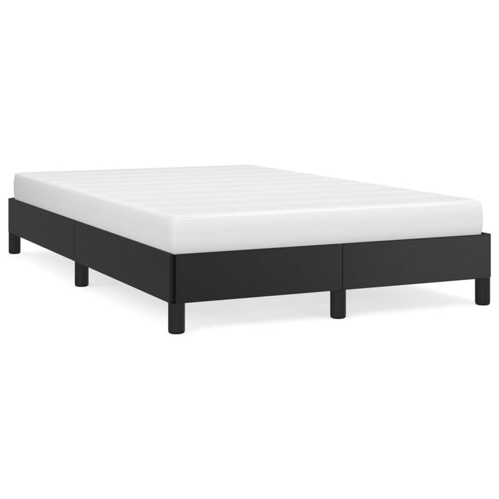 Cadru de pat fără saltea Negru piele artificială WALTI