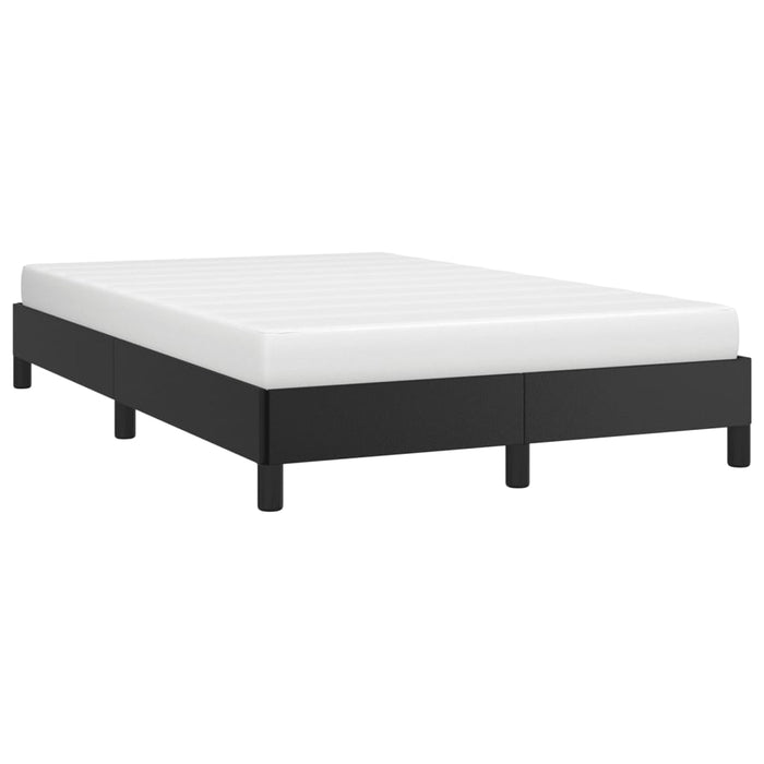 Cadru de pat fără saltea Negru piele artificială WALTI
