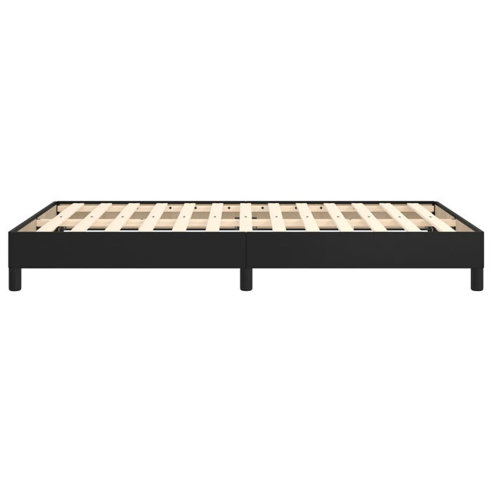 Cadru de pat fără saltea Negru piele artificială WALTI