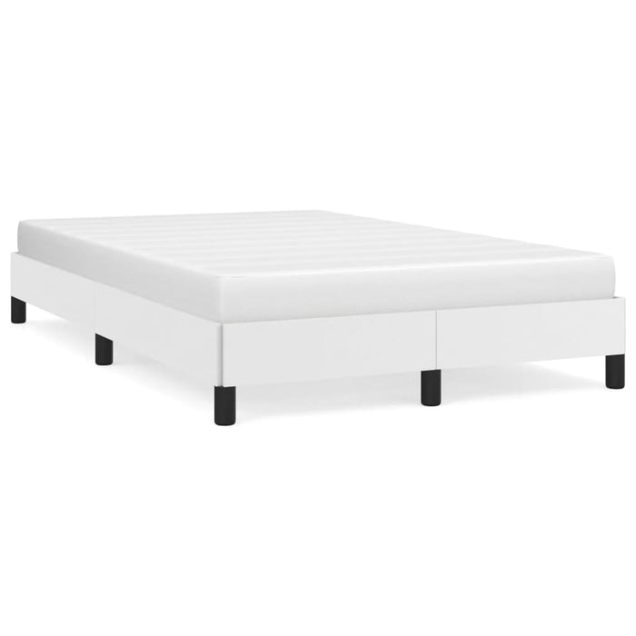 Cadru de pat fără saltea alb 120x190 cm piele artificială WALTI